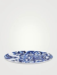 Blue Mediterraneo Fiore Oval Serving Plate