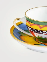 Carretto Lemon Espresso Cup And Saucer Set
