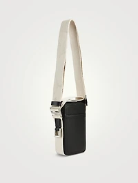 Le Cuerda Vertical Leather Crossbody Bag