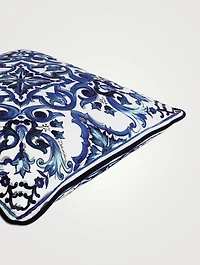 Blue Mediterraneo Velvet Cushion
