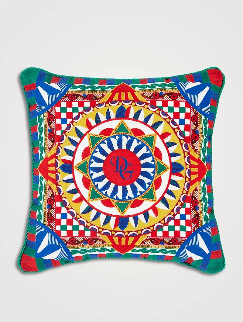 Carretto Embroidered Cushion