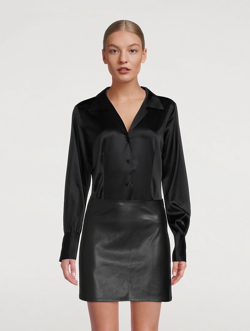 The Femme Stretch-Silk Shirt