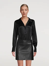 The Femme Stretch-Silk Shirt