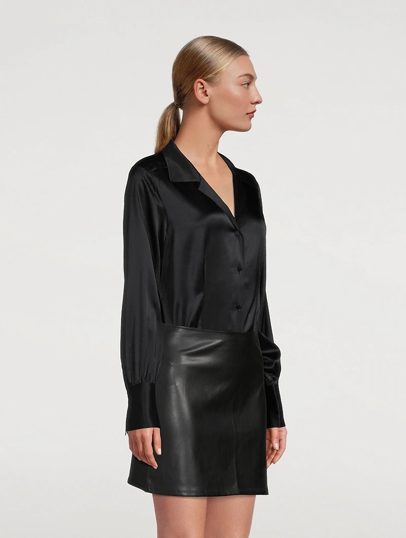 The Femme Stretch-Silk Shirt