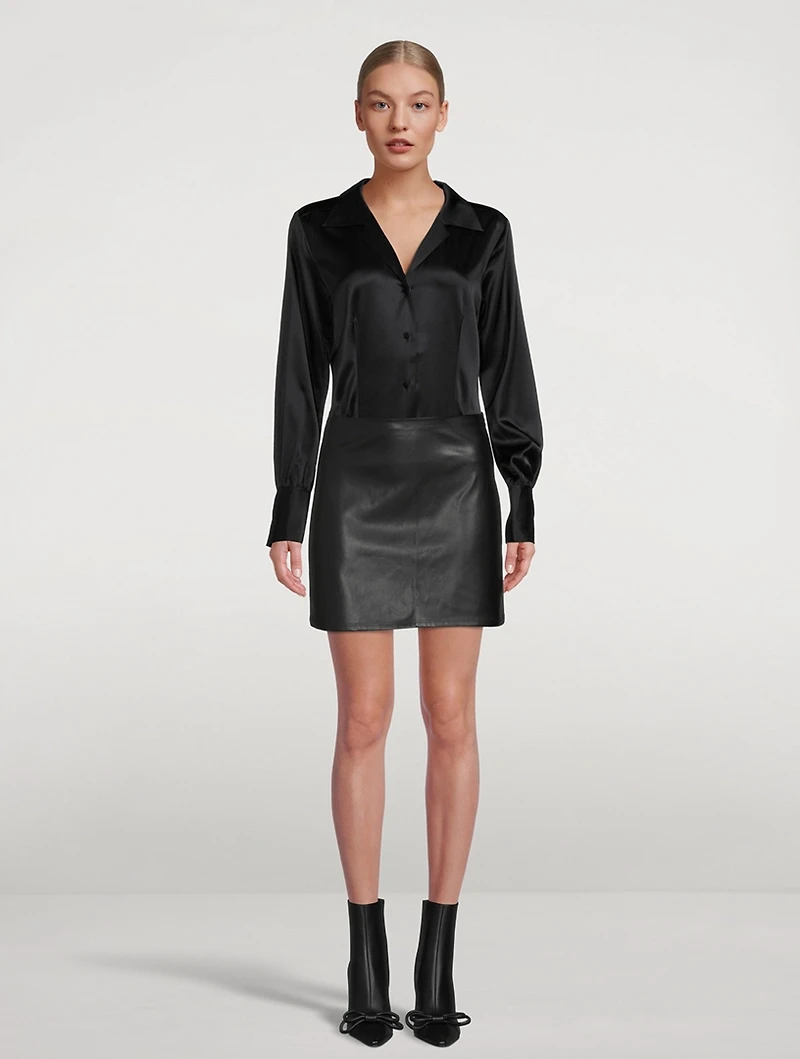 The Femme Stretch-Silk Shirt