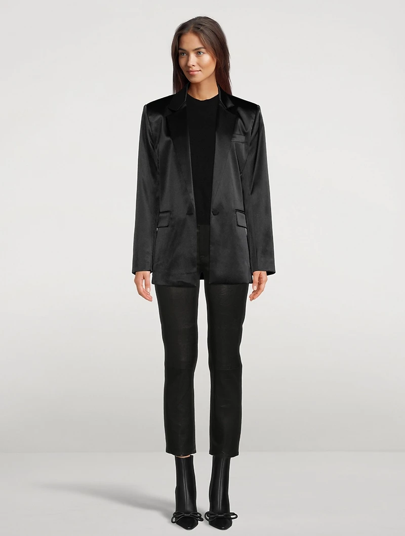 Ruched-Sleeve Recycled Cashmere Sweater