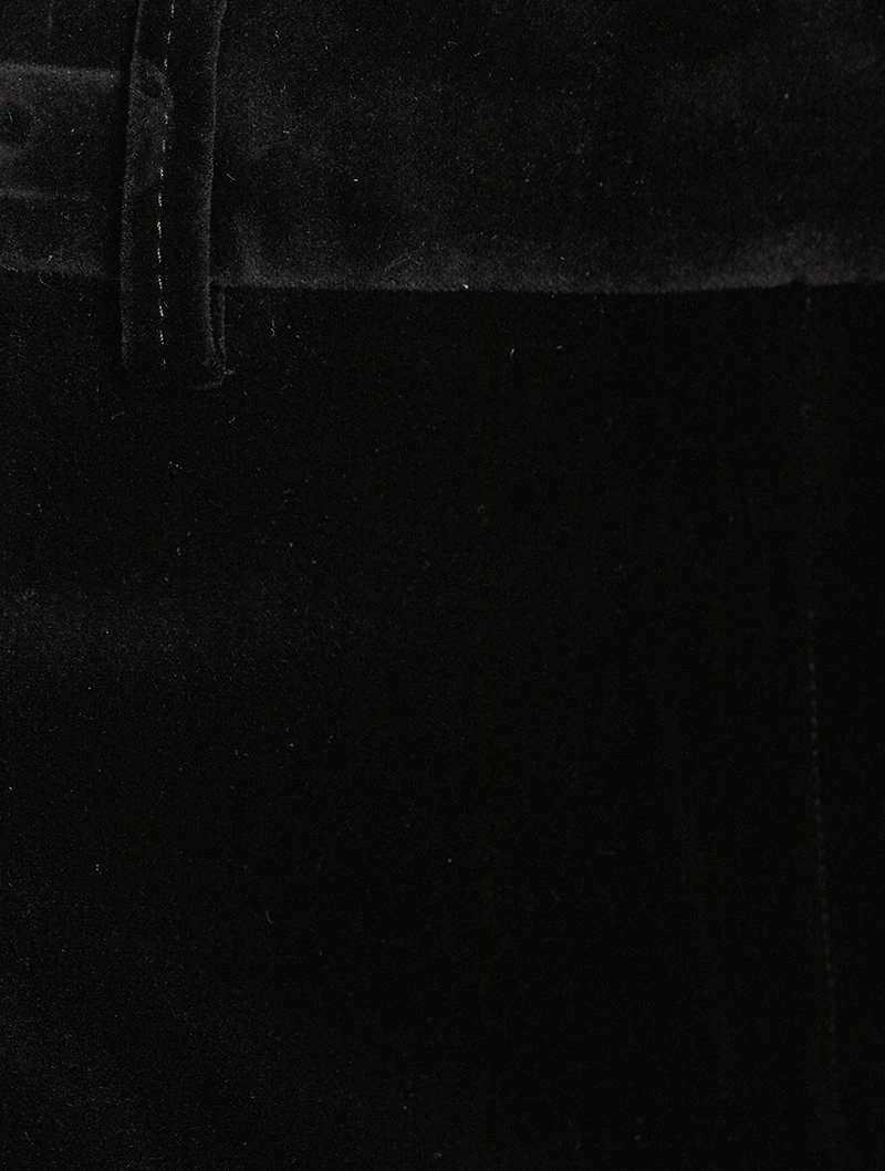 Le Crop Mini Bootcut Velvet Trousers