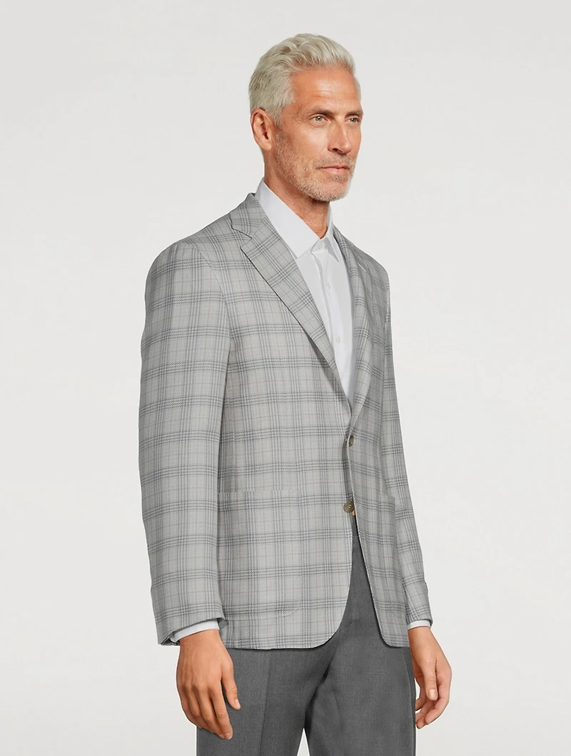 Wool Silk And Linen Sport Coat