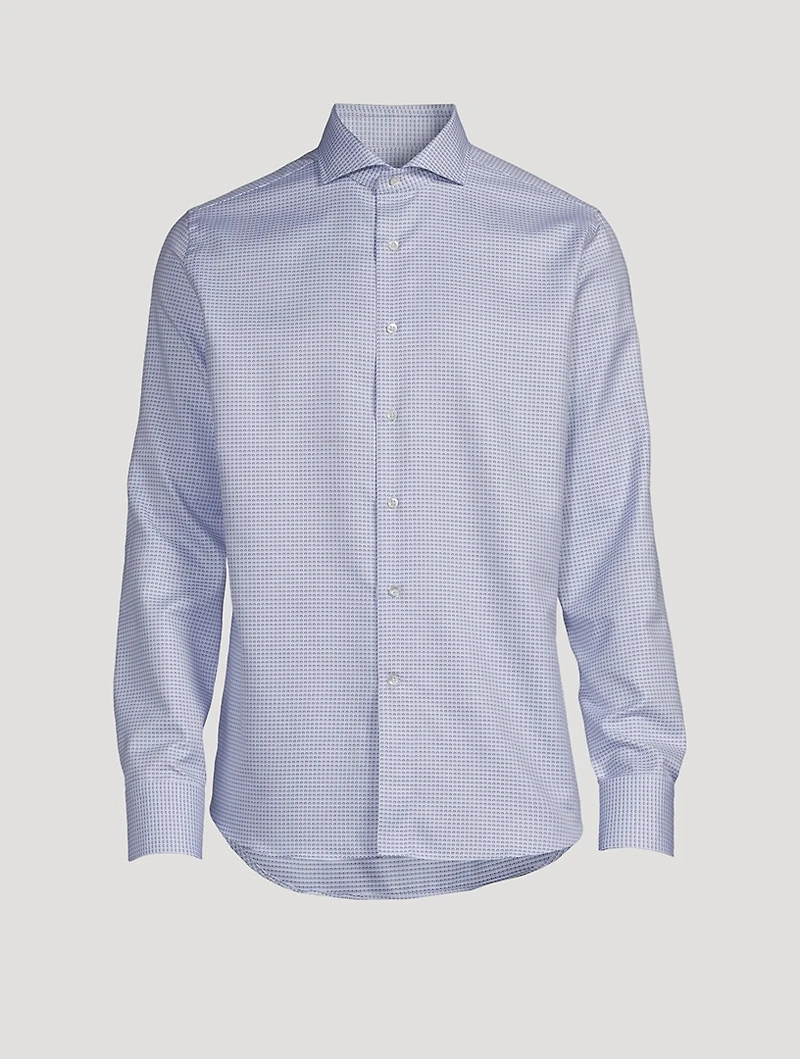 Cotton Printed Dress Shirt