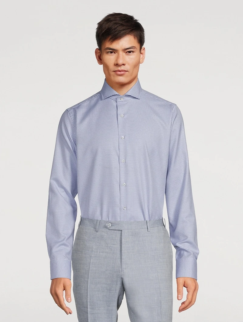 Cotton Printed Dress Shirt