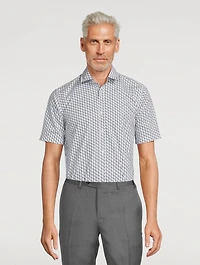Cotton Printed Short-Sleeve Shirt
