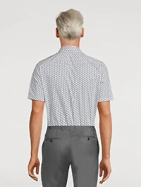 Cotton Printed Short-Sleeve Shirt