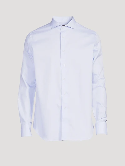 Cotton Stretch Long-Sleeve Shirt