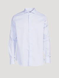 Cotton Stretch Long-Sleeve Shirt