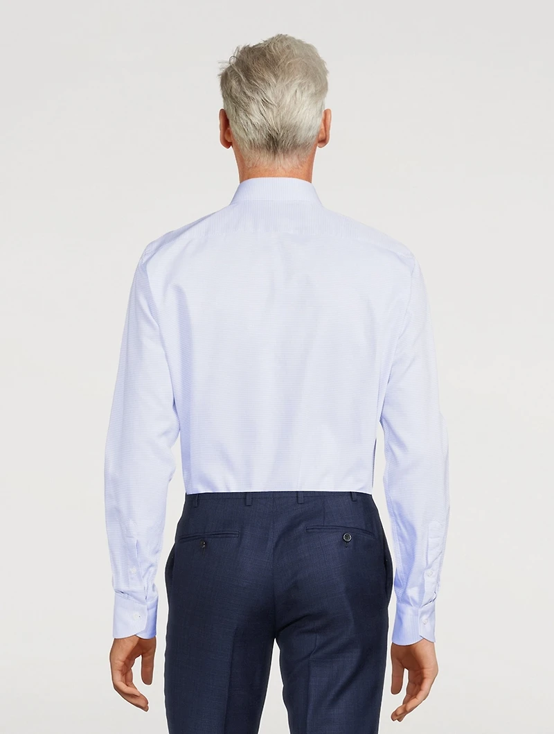 Cotton Stretch Long-Sleeve Shirt