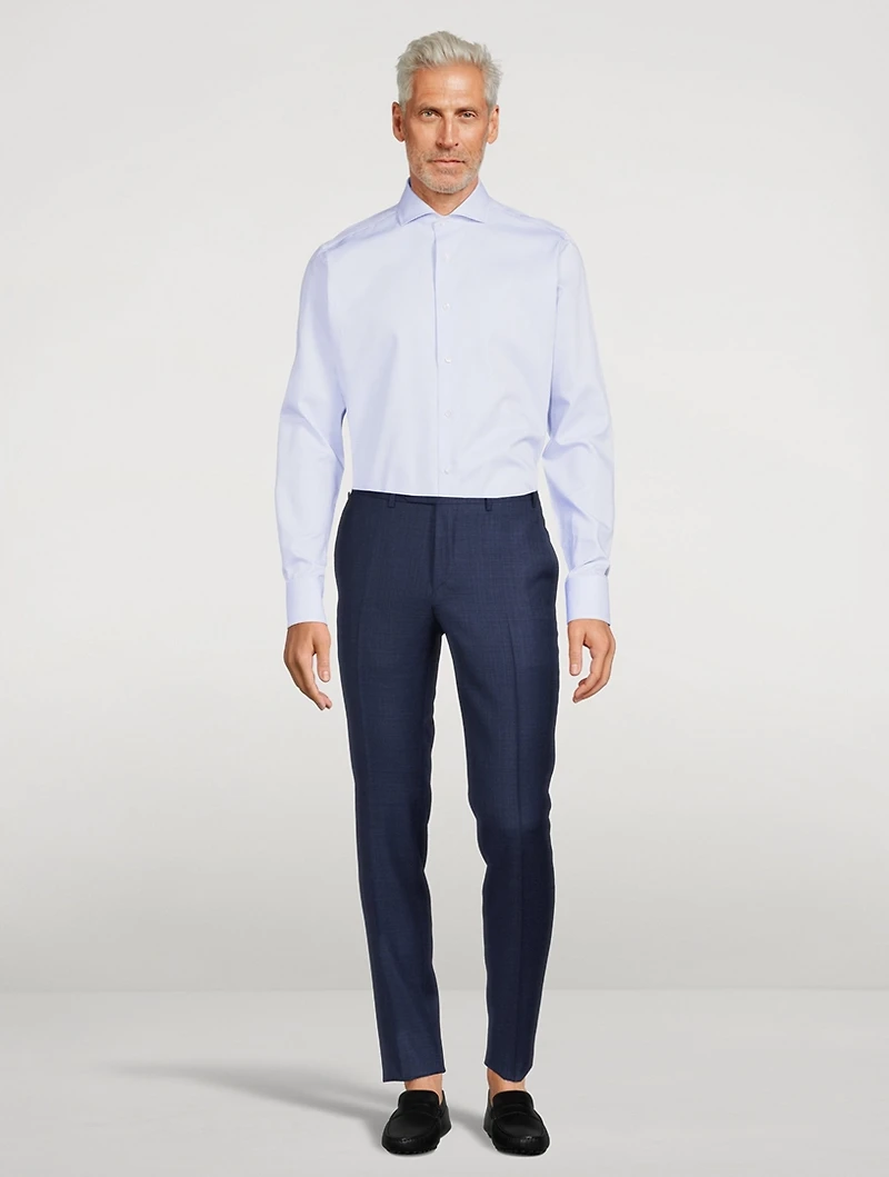 Cotton Stretch Long-Sleeve Shirt