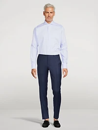 Cotton Stretch Long-Sleeve Shirt