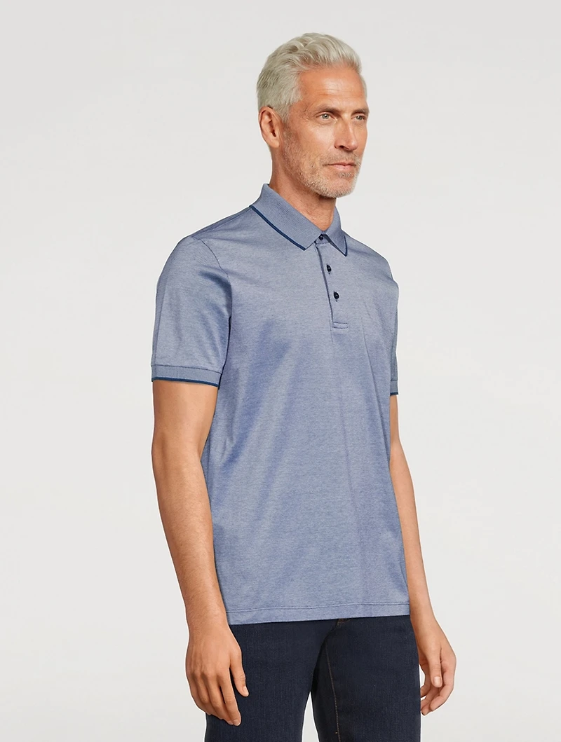 Cotton Short-Sleeve Polo Shirt