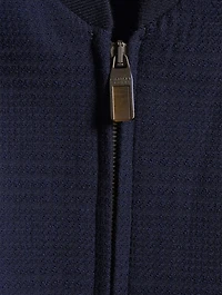 Wool And Cotton Bomber Jacket