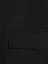 Wool-Blend Flannel Zip Shirt