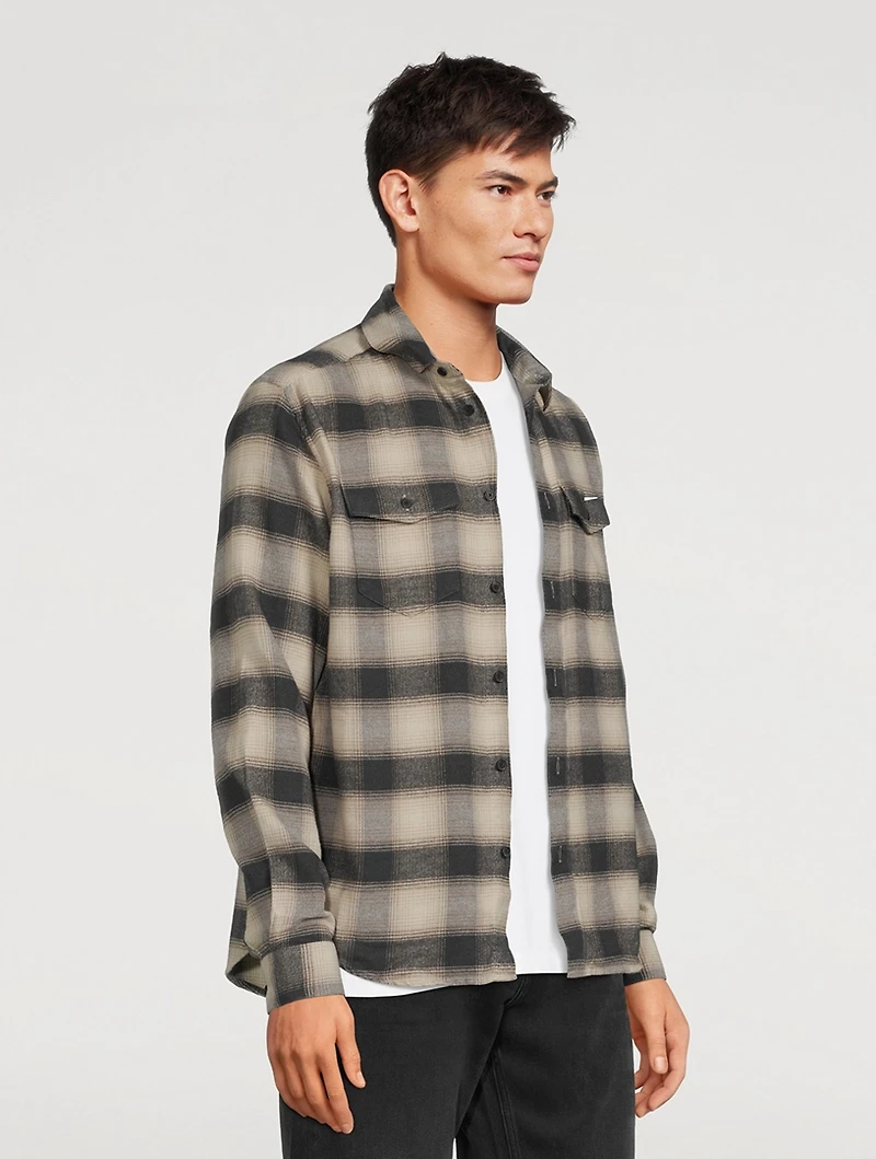 Cotton Plaid Flannel Shirt