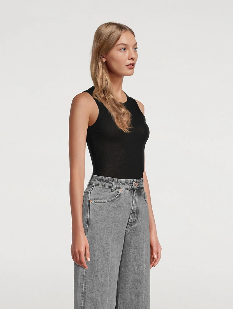 Jersey Sleeveless Tank Top