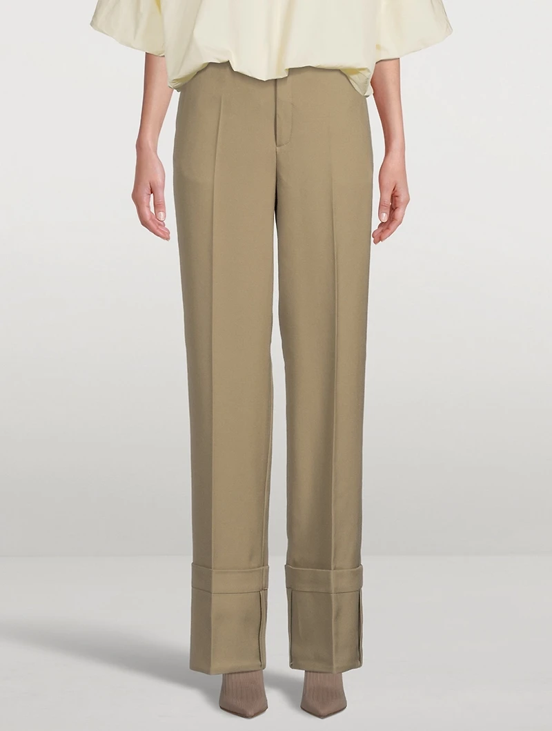 Tailored Fold-Up Trousers