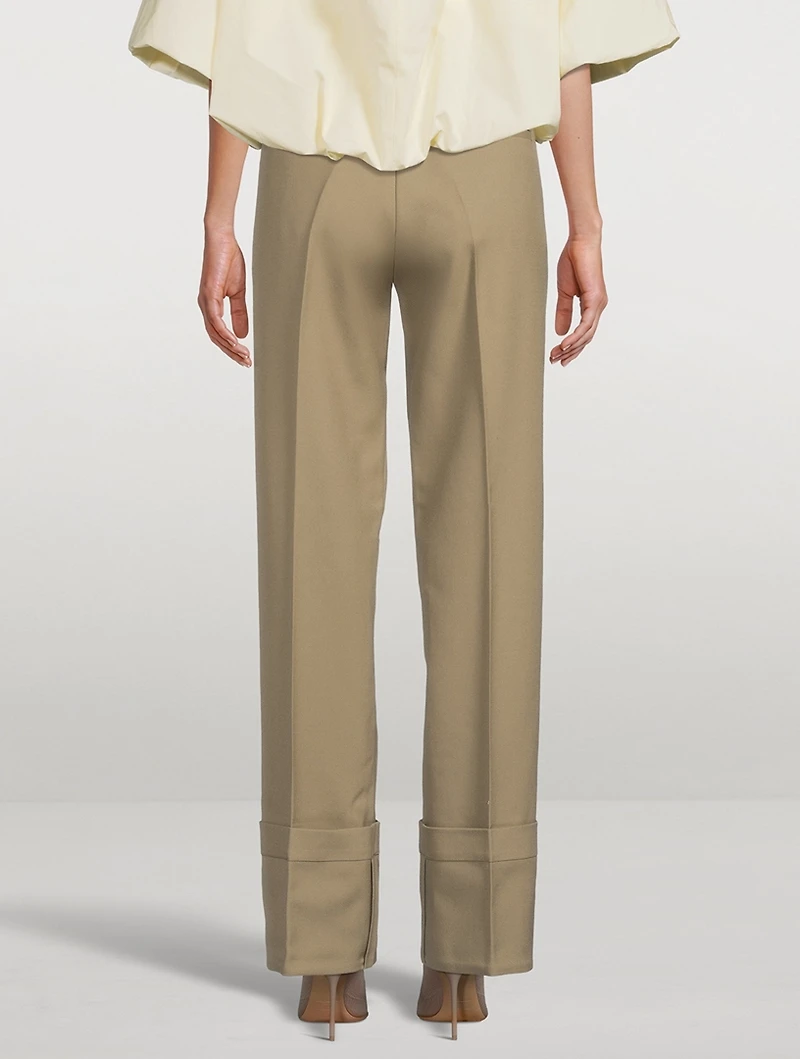 Tailored Fold-Up Trousers