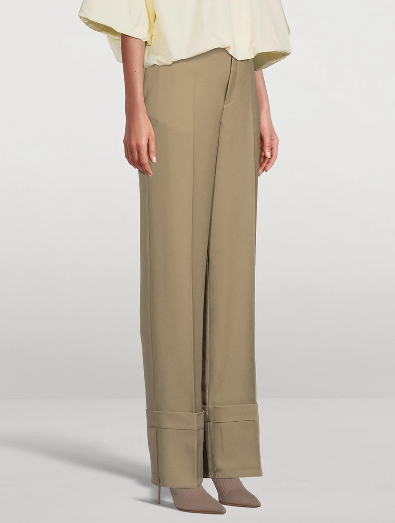 Tailored Fold-Up Trousers