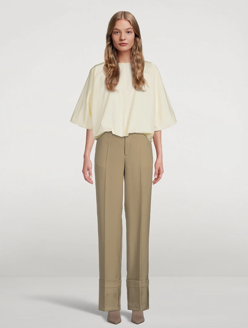 Tailored Fold-Up Trousers