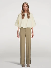 Tailored Fold-Up Trousers