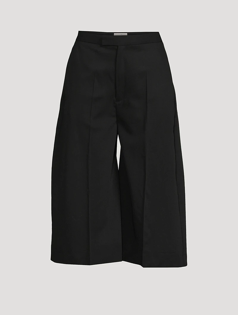 Tailored Wool Shorts