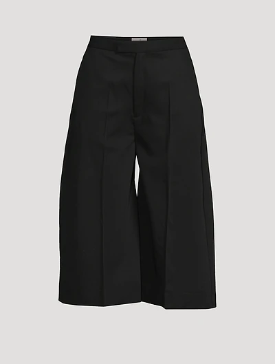 Tailored Wool Shorts