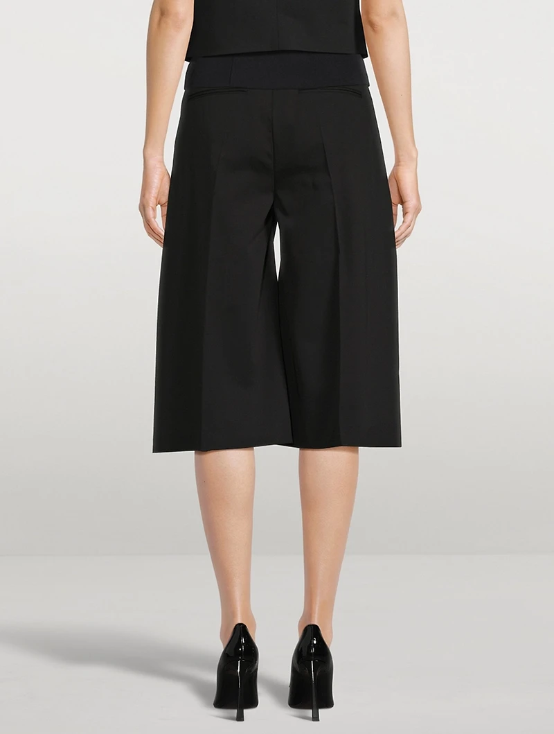 Tailored Wool Shorts