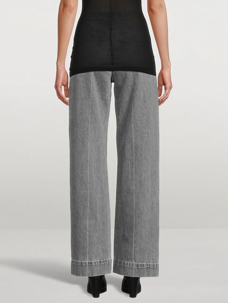 Bite Laser Wide-Leg Jeans