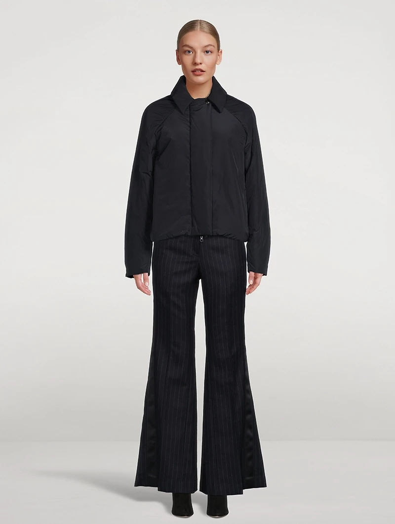Worker Short Taffeta Jacket With Twill Vest