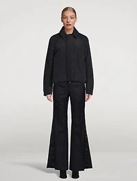 Worker Short Taffeta Jacket With Twill Vest