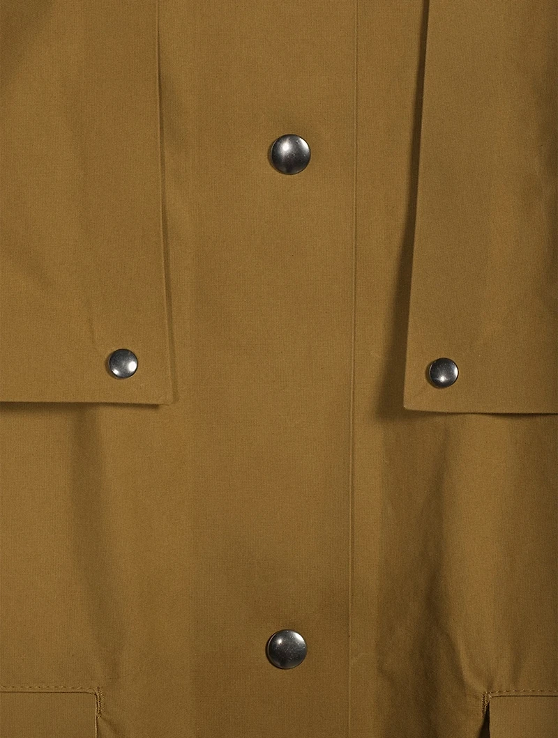 Waxed Cotton Cape Coat