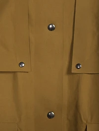 Waxed Cotton Cape Coat