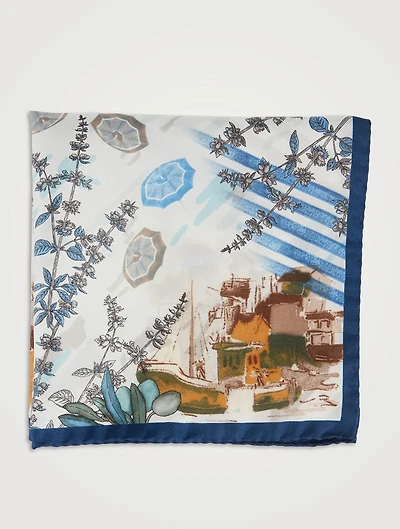 Silk Printed Pocket Square
