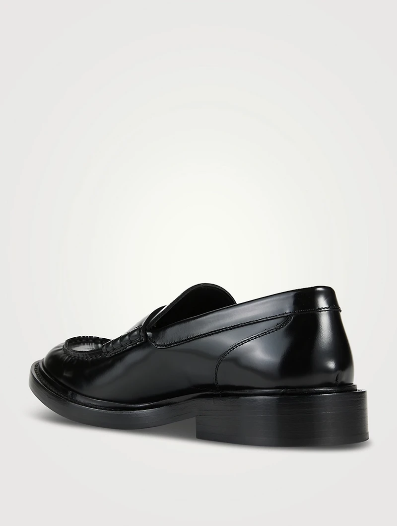 Medusa Leather Loafers