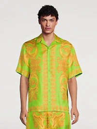 Barocco 660 Silk Short-Sleeve Shirt