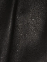 Greca Leather Bomber Jacket