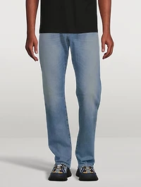 Medusa Cotton Straight-Leg Jeans