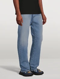 Medusa Cotton Straight-Leg Jeans