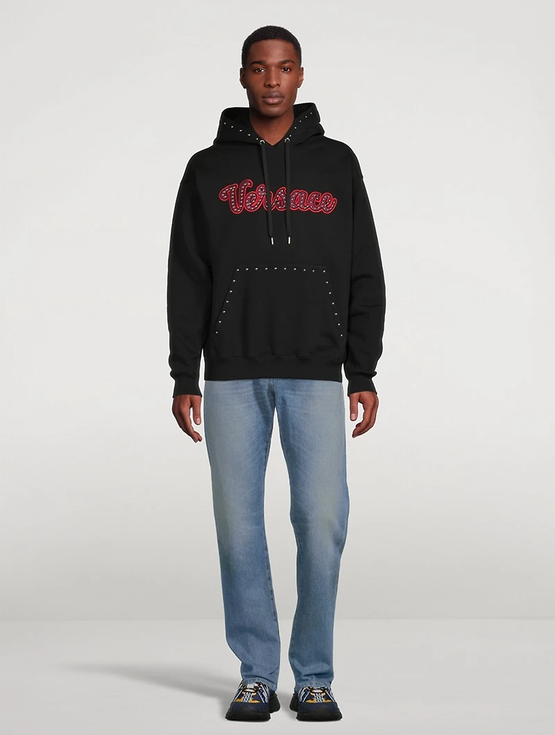 Medusa Cotton Straight-Leg Jeans