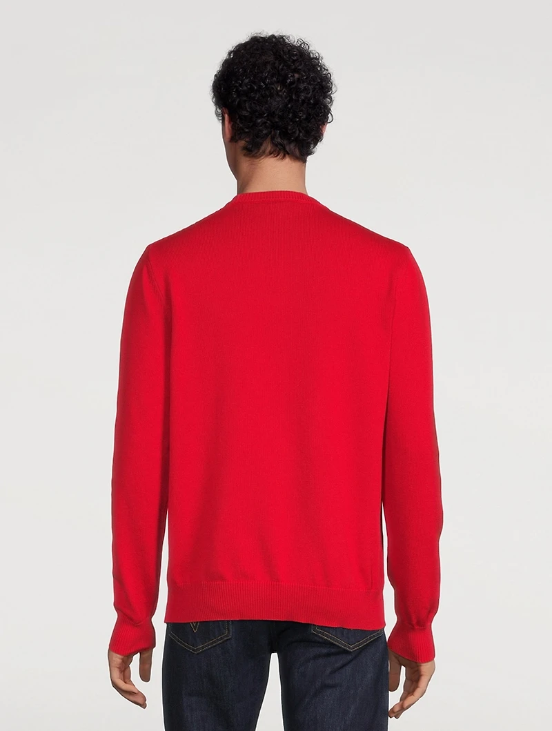 Baroque Intarsia Embroidered Sweater