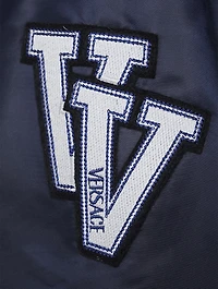 Nylon Varsity Bomber Jacket