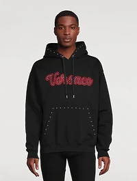 Studded Varsity Logo Hoodie