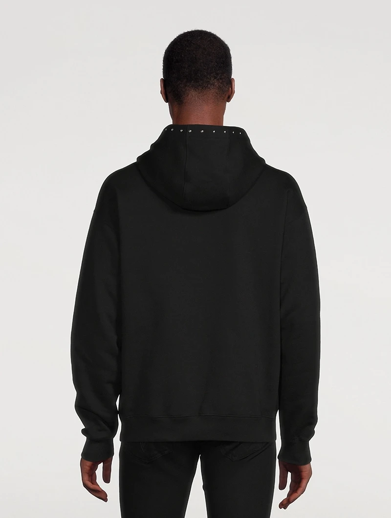 Studded Varsity Logo Hoodie